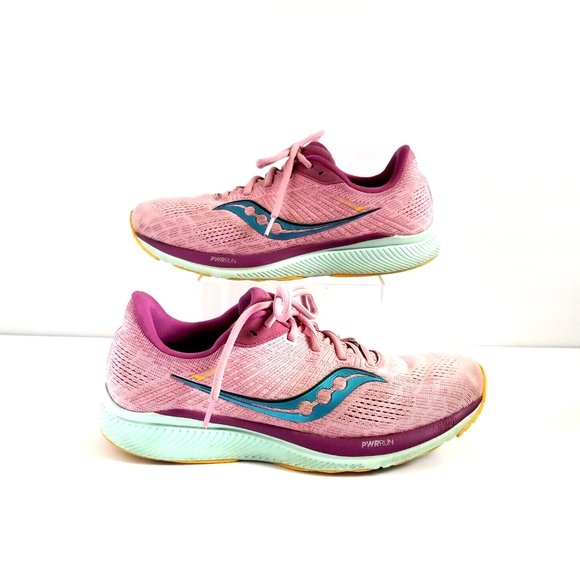 SAUCONY Guide 14 Sz 10 42 Pink Running Shoes Future Spring Sneakers - Picture 4 of 13